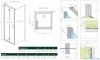 Radaway Nes 8 Black KDJ B kabina 100x75 lewa czarny mat/szkło przejrzyste 10075100-54-01L/10089075-01-01